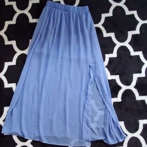 Periwinkle Maxi Skirt
